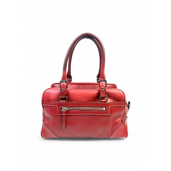 Coach Hamptons Vintage Y2K Red Leather Satchel - Picture 6 of 15